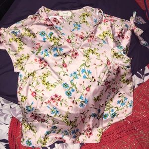 Floral silk Top